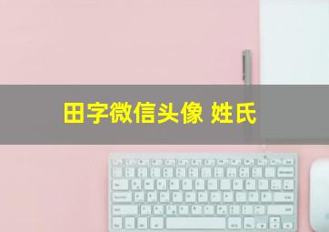 田字微信头像 姓氏